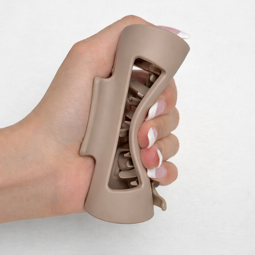 Fermacapelli In Silicone Beige